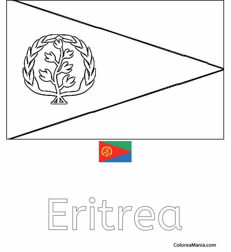Colorear Eritrea. rythre
