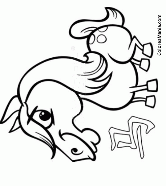 Colorear Horscopo Chino, Signo del Caballo 3