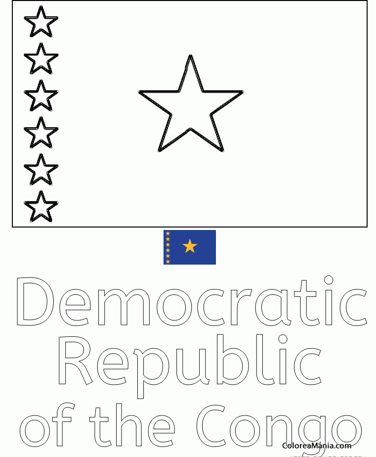 Colorear Democratic Republic of the Congo