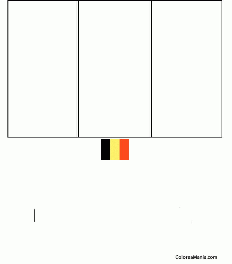 Colorear Belgium. Belgique