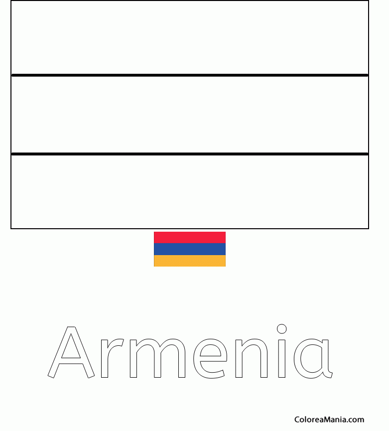 Colorear Armenia. Armnie