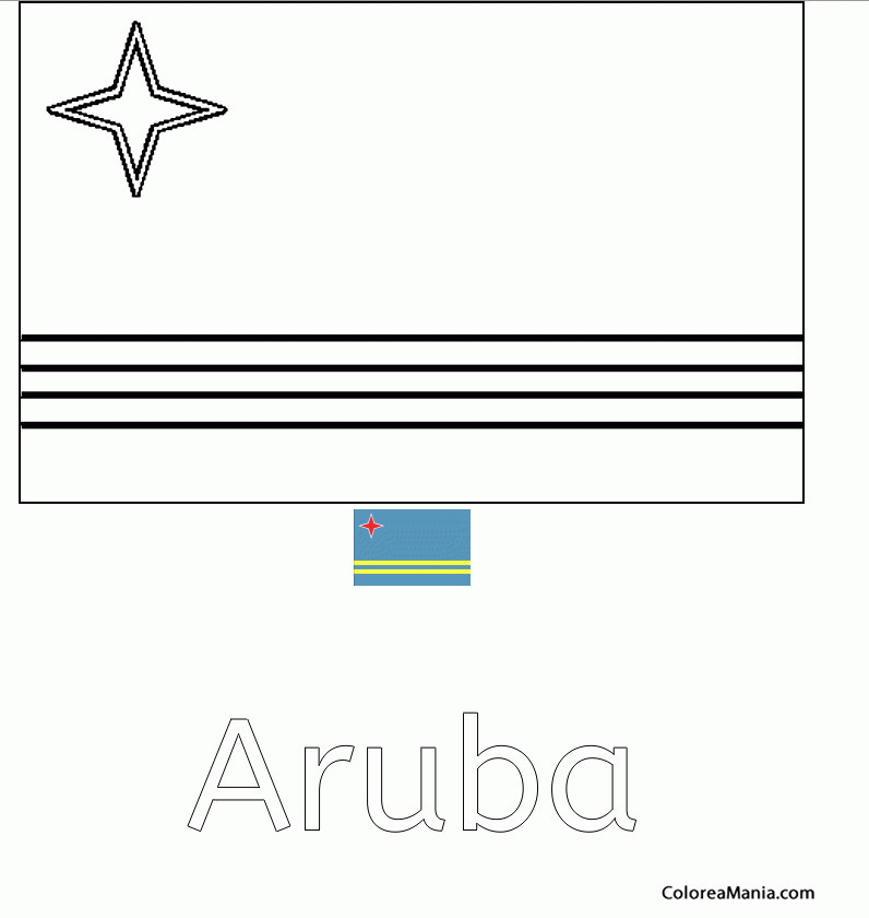 Colorear Aruba 2