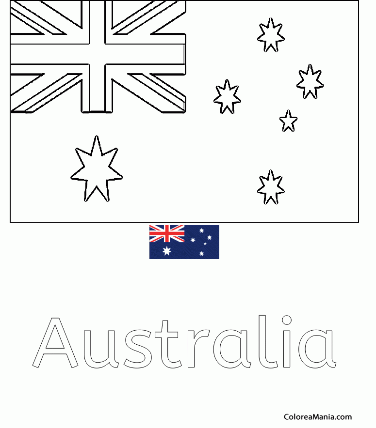 Colorear Mancomunidad de Australia