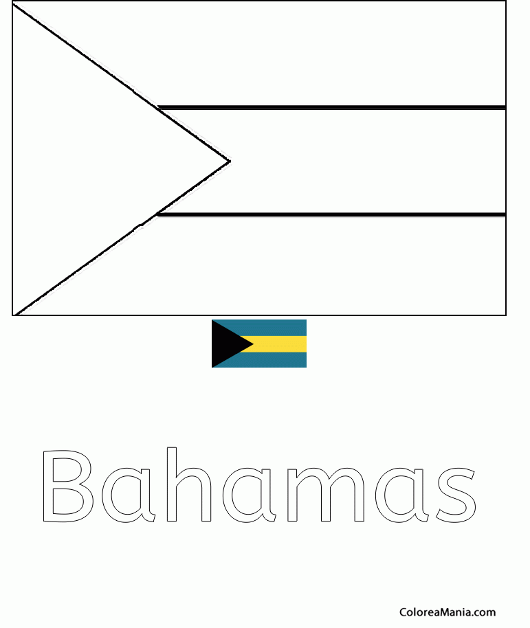Colorear Mancomunidad de las Bahama