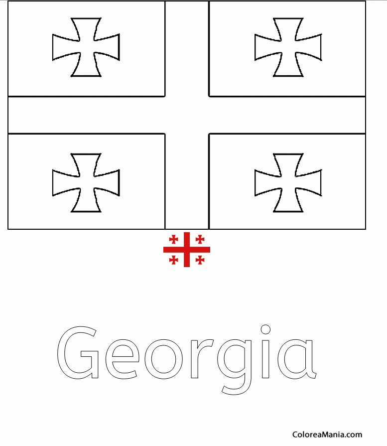 Colorear Georgia. Gorgie