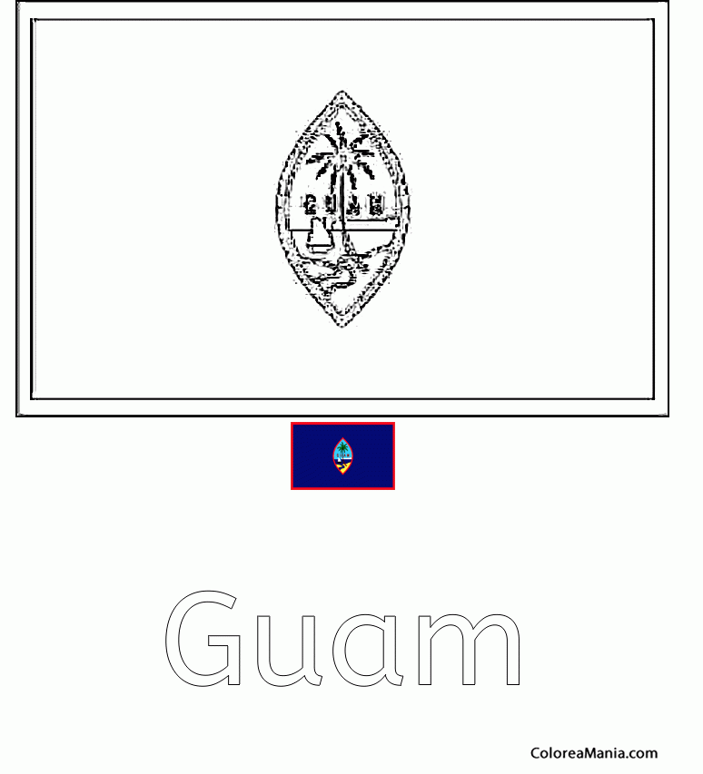 Colorear Guam 2