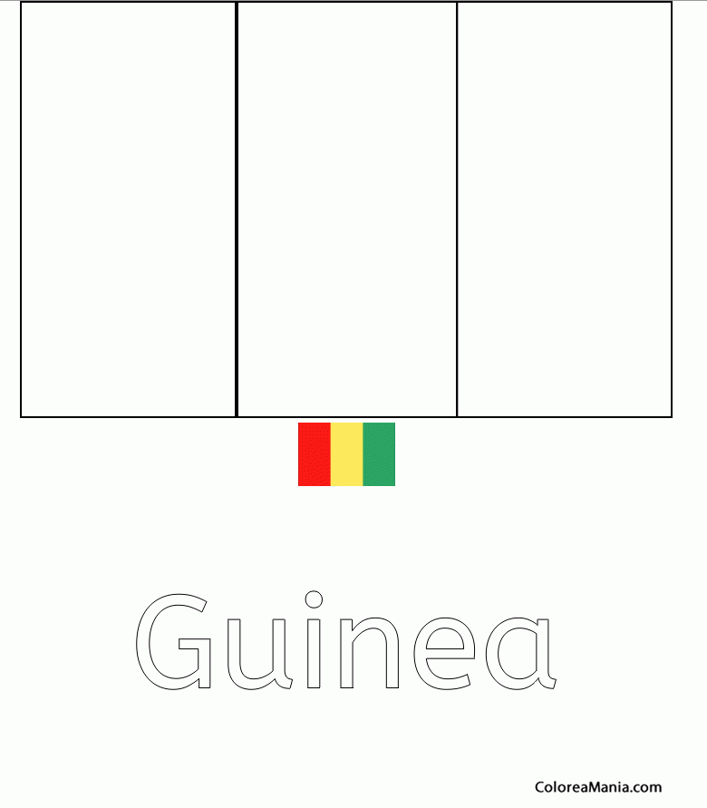 Colorear Repblica de Guinea