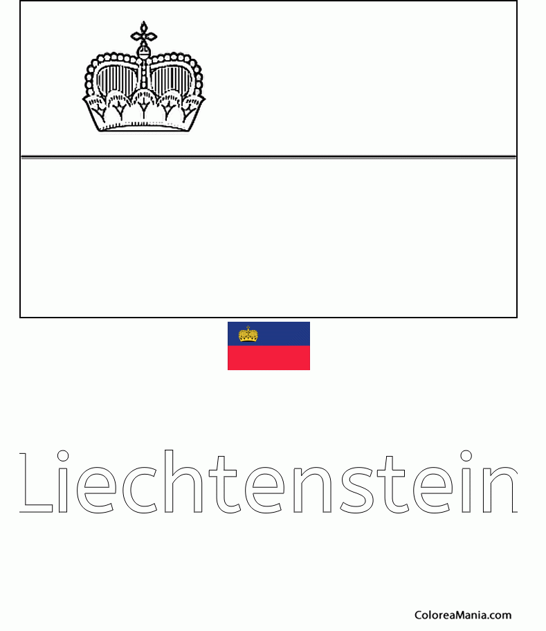 Colorear Principado de Liechtenstein 
