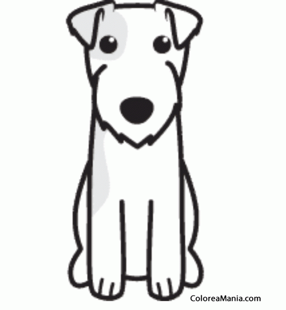Colorear Silueta perro Parson Russell terrier