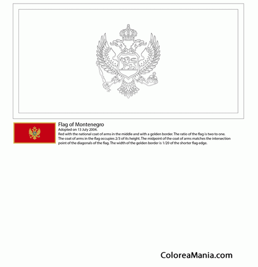 Colorear Montenegro 2