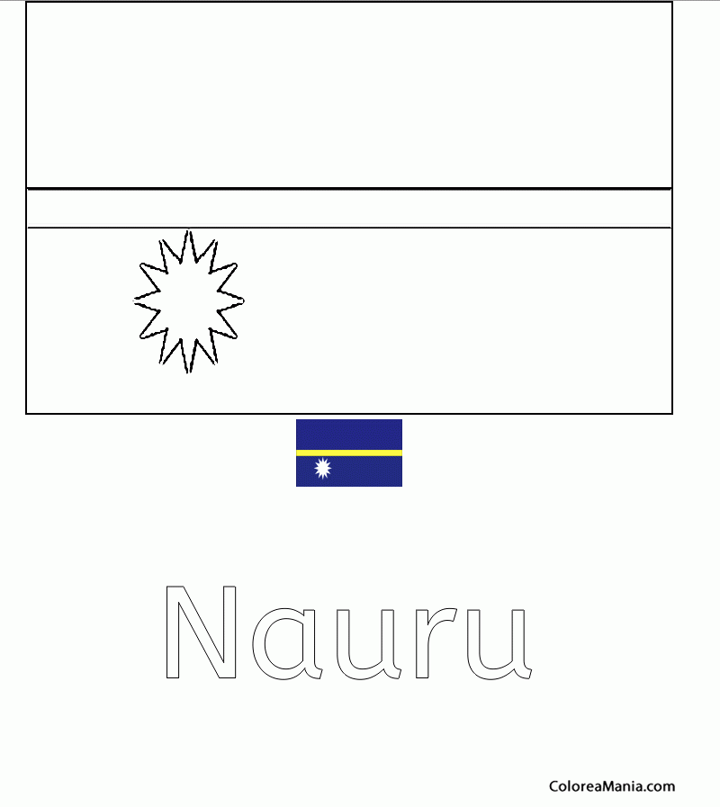 Colorear Nauru 2