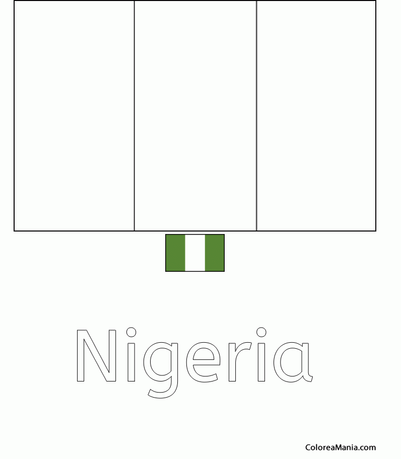 Colorear Repblica Federal de Nigeria