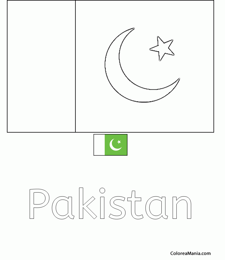 Colorear Repblica Islmica de Pakistn