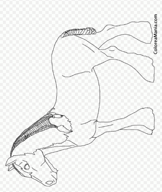 Colorear Caballo Perchern, figura arte