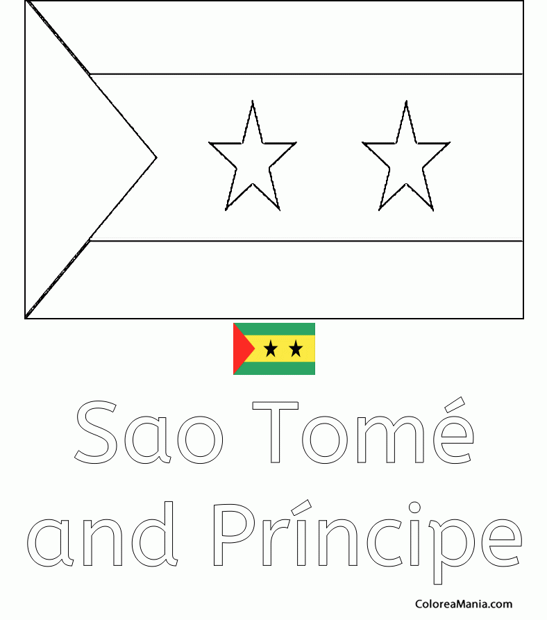 Colorear Sao Tome and Principe