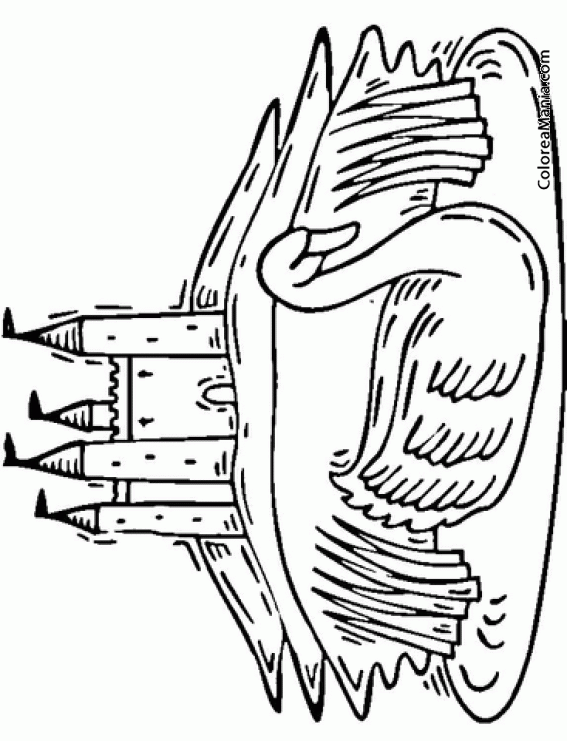 Colorear El Cisne del castillo