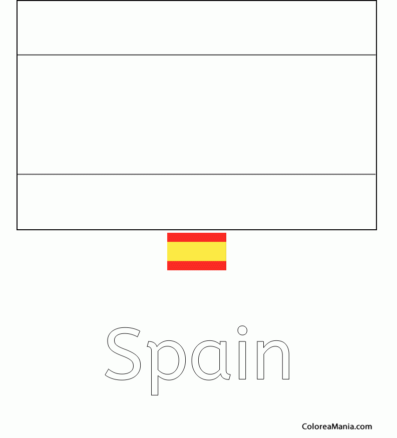 Colorear Espaa. Spain, Espagna