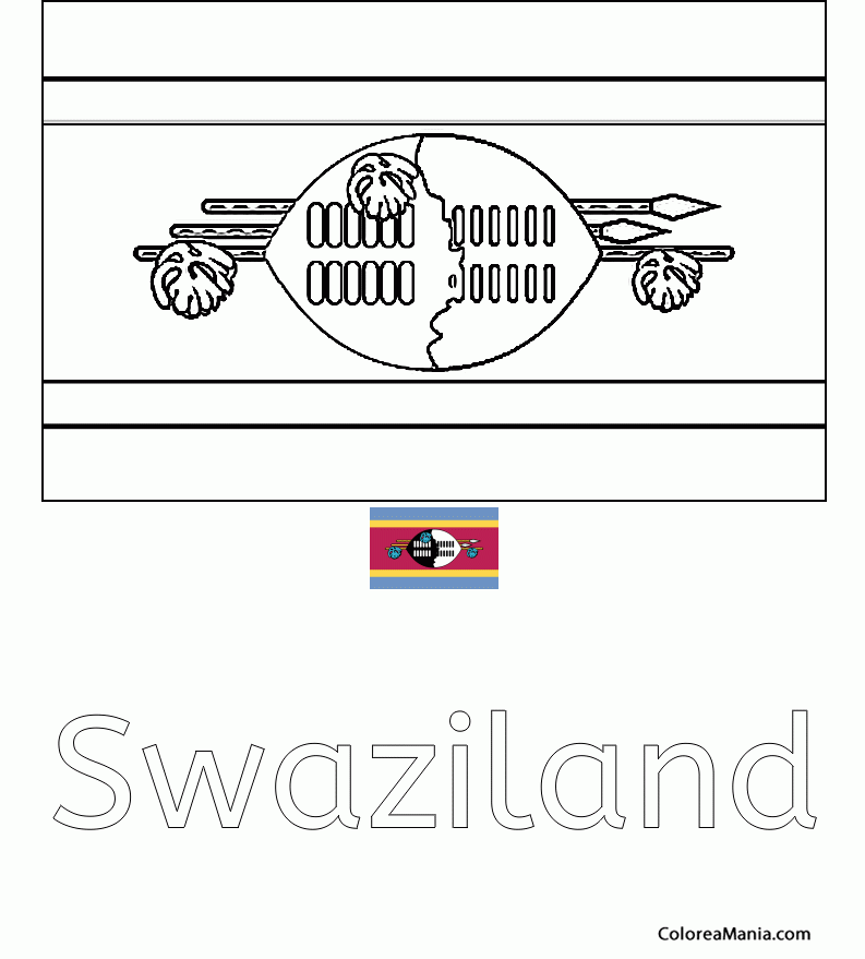Colorear Swaziland