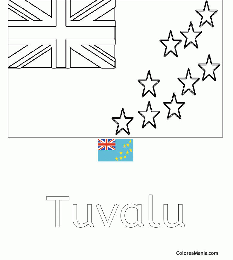 Colorear Tuvalu 2