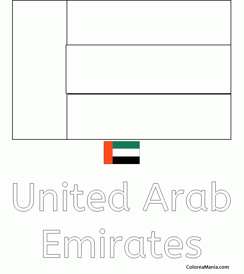 Colorear Emiratos rabes Unidos
