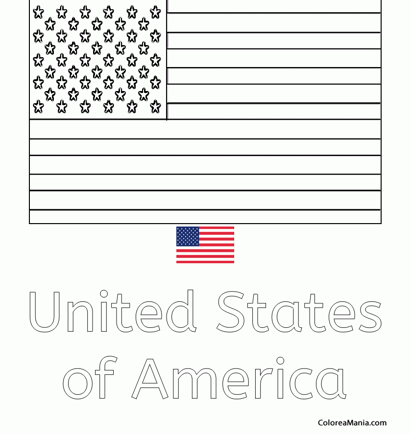 Colorear United States of America