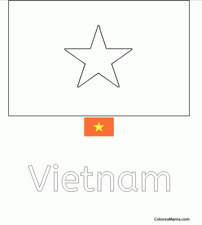 Colorear Vietnam 2