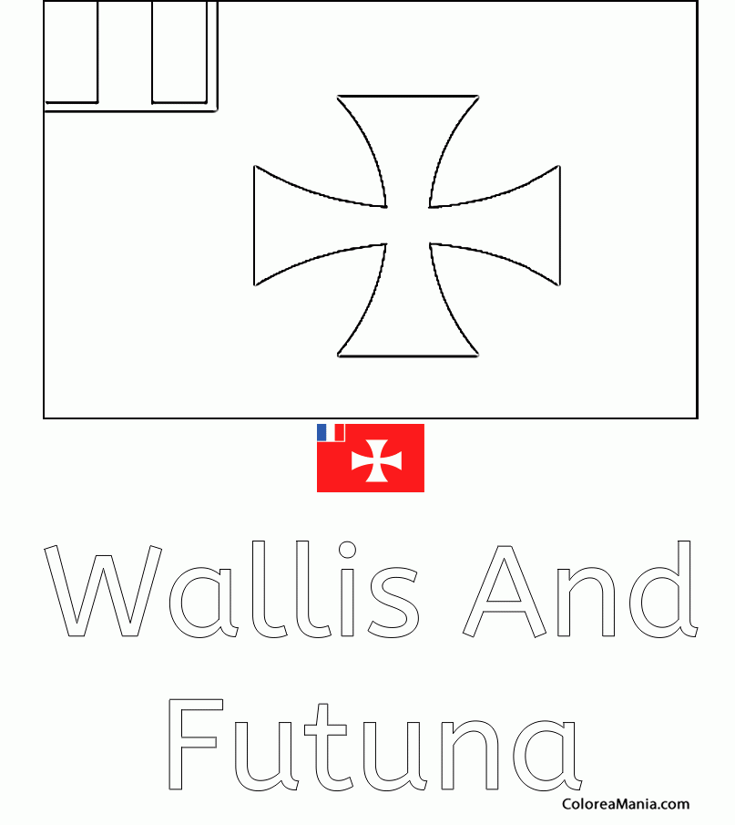 Colorear Wallis and Futuna
