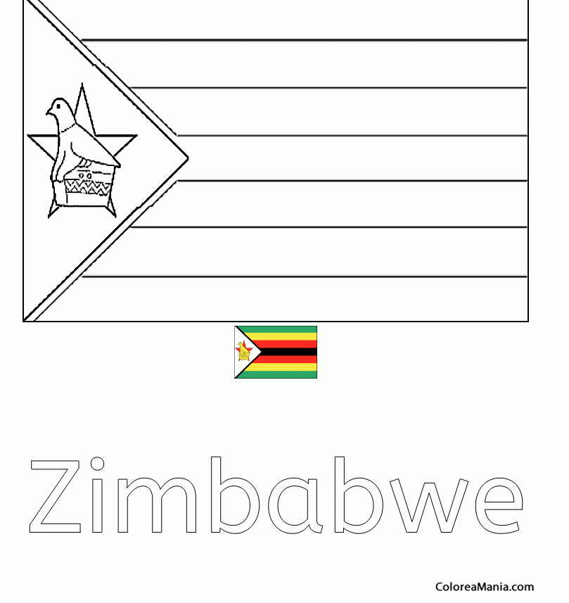 Colorear Zimbabwe 2