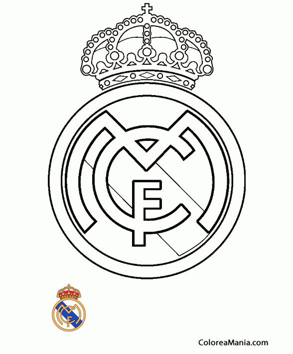 Colorear Club de Ftbol Real Madrid