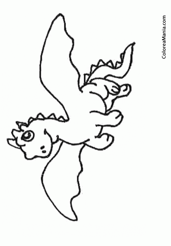 Colorear Dragón cómics 4 (Animales Fantásticos), dibujo para colorear gratis Colorear Dragón cómics 4 (Animales Fantásticos), dibujo para colorear gratis