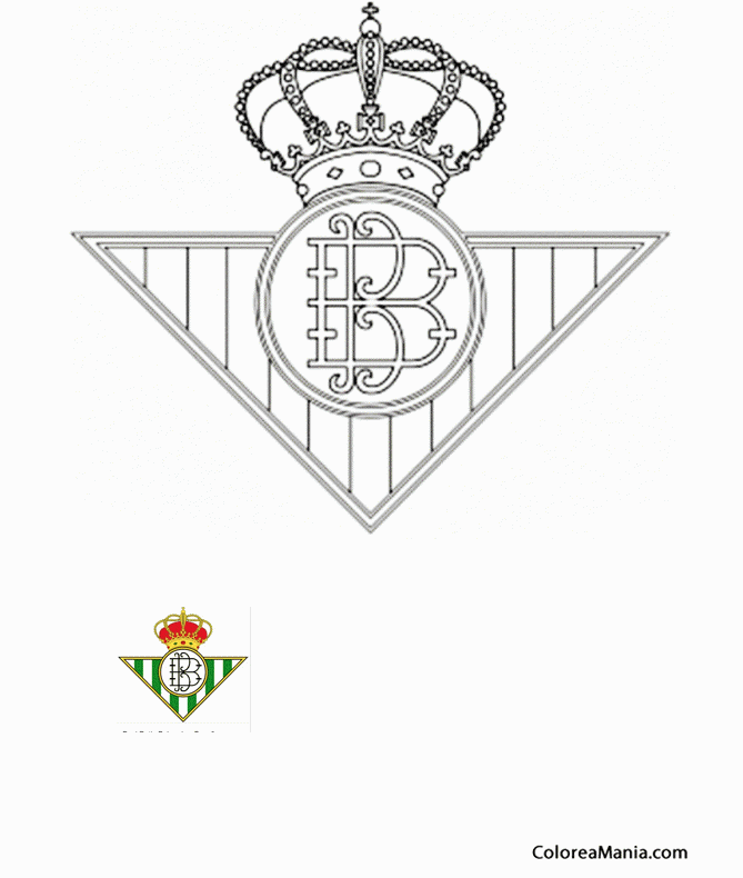 Colorear Real Betis balonpie