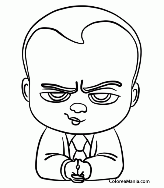 Colorear El Beb Jefazo El Beb Jefazo Dibujo Para Colorear Gratis