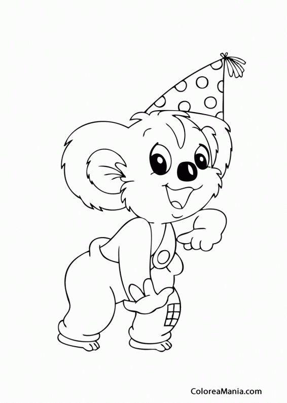 Colorear Cumpleaos de Blinky Bill