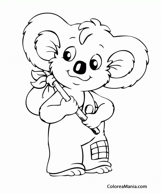 Colorear Blinky Bill de aventuras