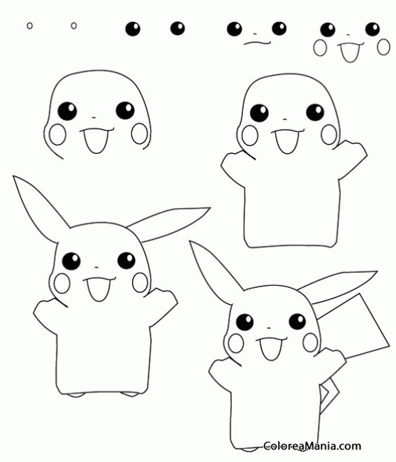 Colorear Dibujar Picachu