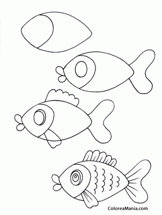 Colorear Pez de labios gruesos (Como dibujar animales marinos), dibujo para colorear gratis Colorear Pez de labios gruesos (Como dibujar animales marinos), dibujo para colorear gratis