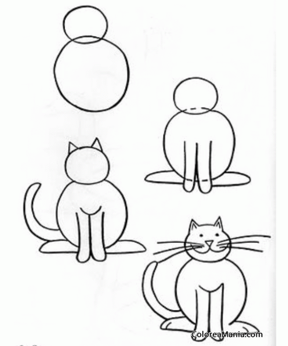 Dibujos Faciles Para Dibujar Gatos : r/DibujosFaciles